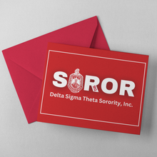 Load image into Gallery viewer, Soror Crest Note Card
